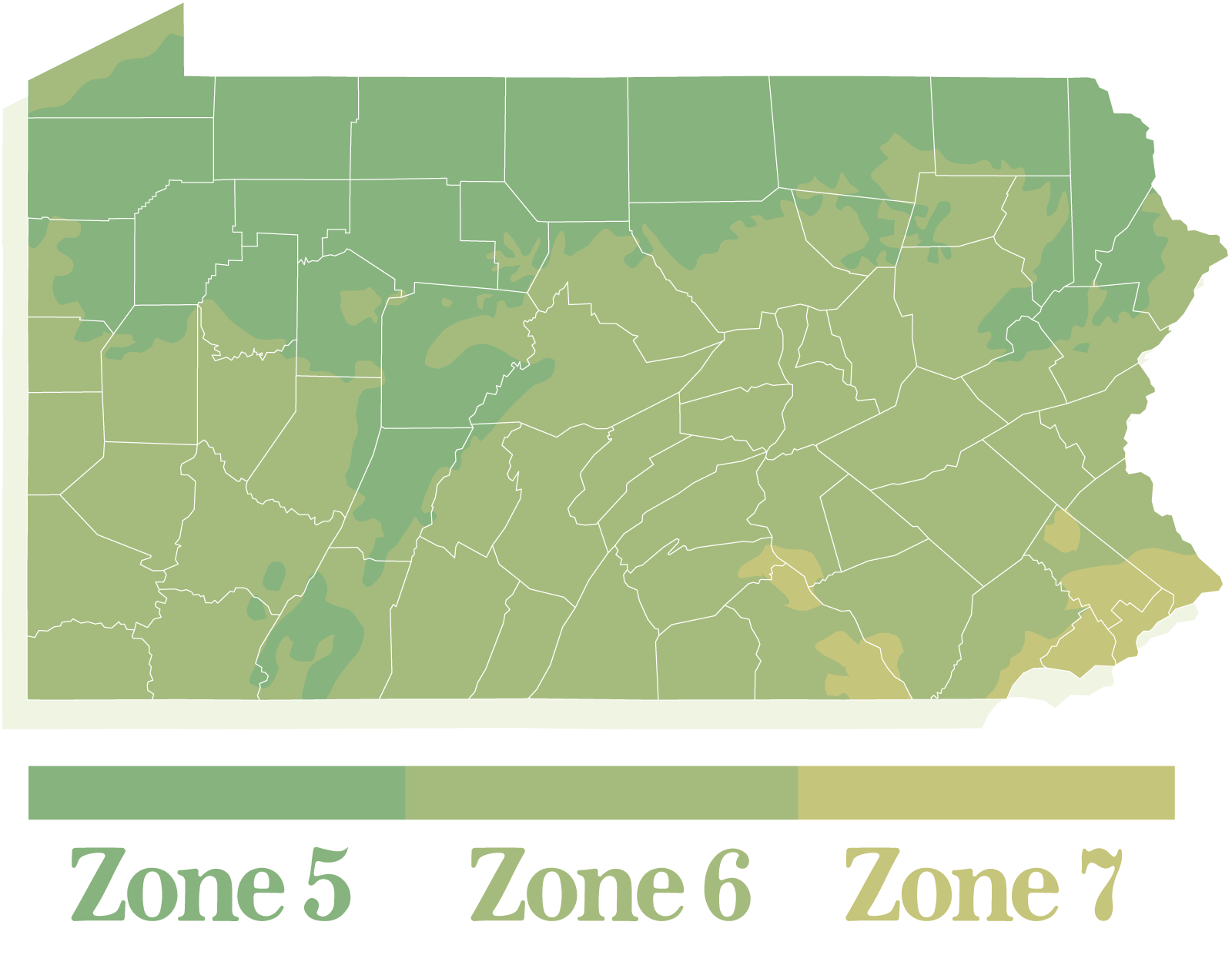Pennsylvania Zonal Graphic