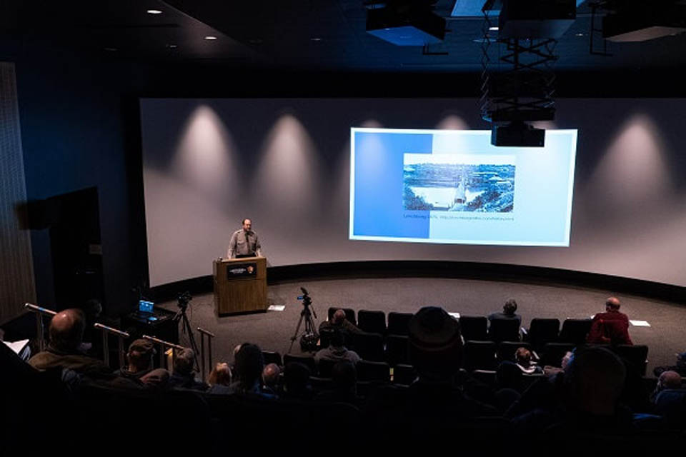 inside auditorium winter lecture series