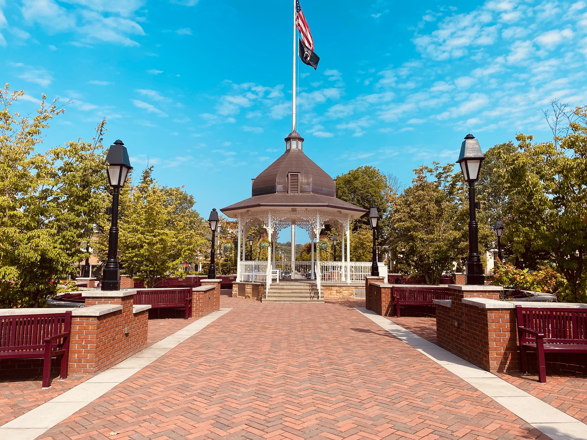 American Flag at Downtown Ligonier
