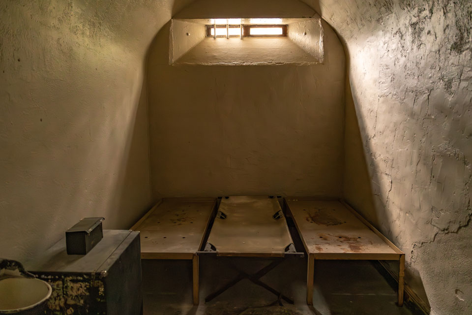 Inside Old jail cell