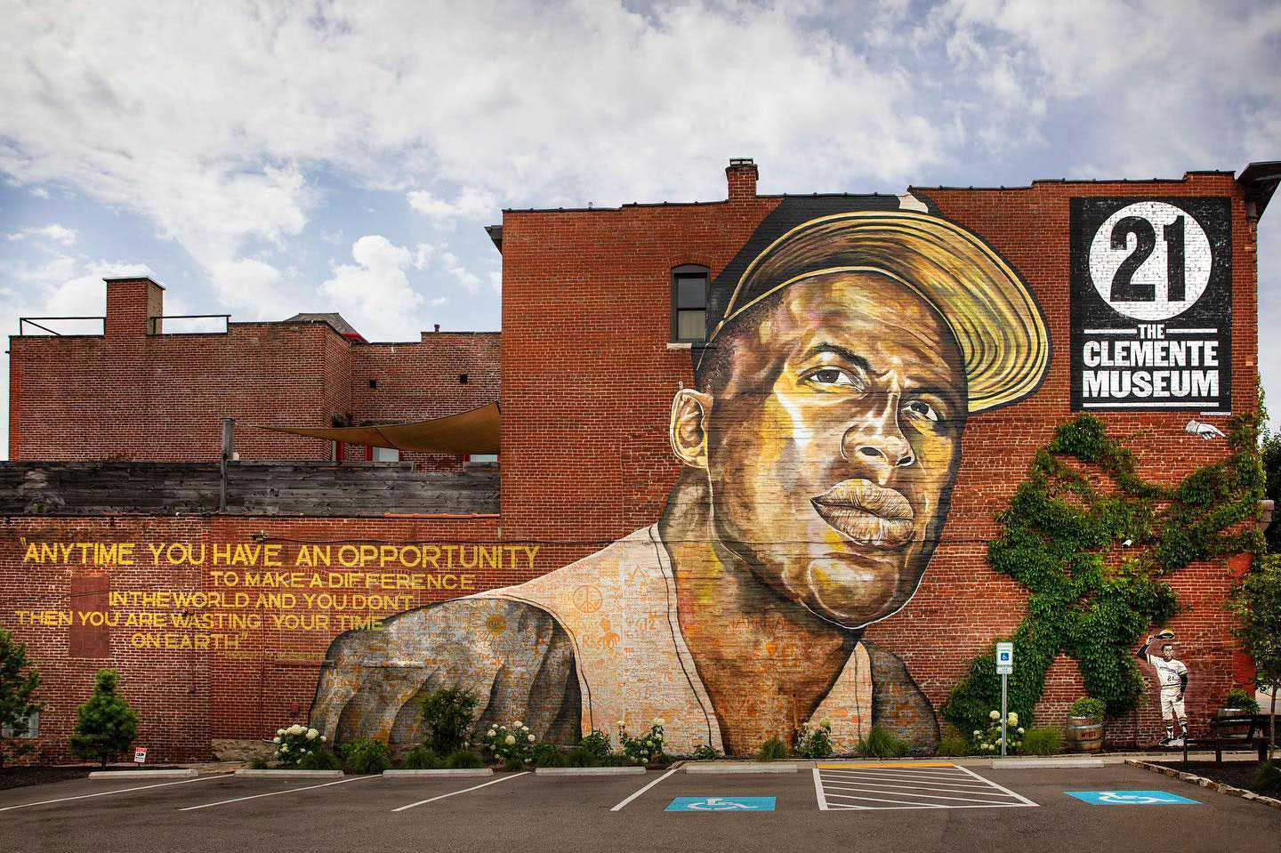 Gaint Mural on a wall on street