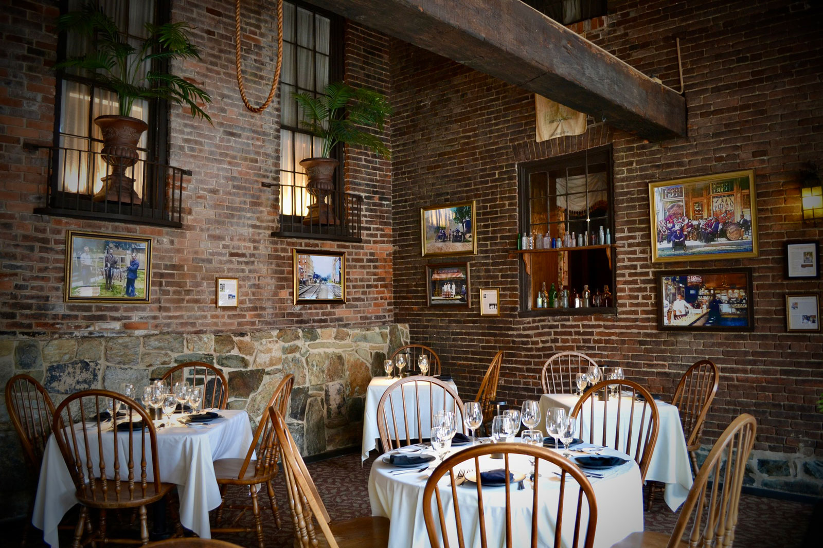 romantic, rustic dining setting