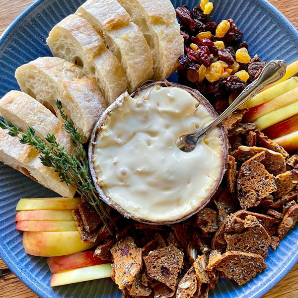 plate served with nibbles