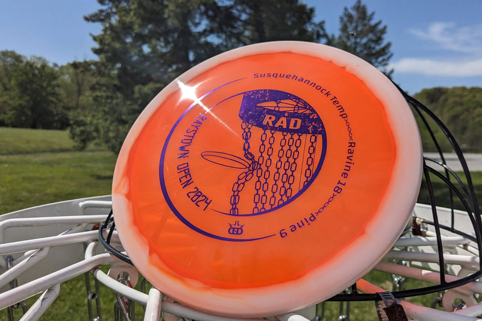orange flying disk