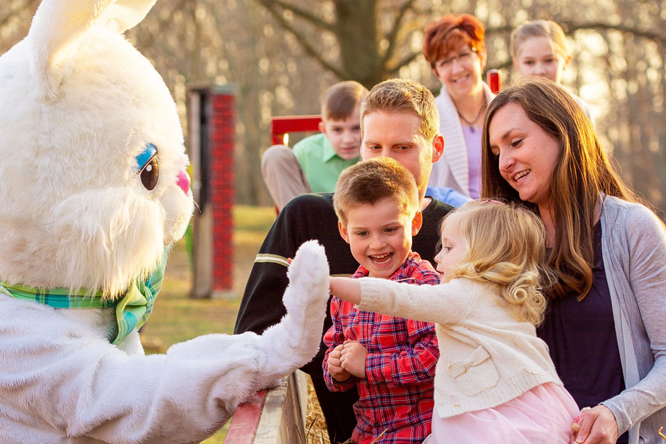 family hayrides to bunnyland