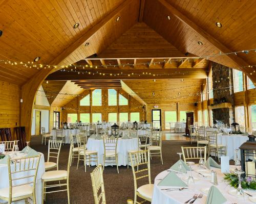 Interior of wedding venue
